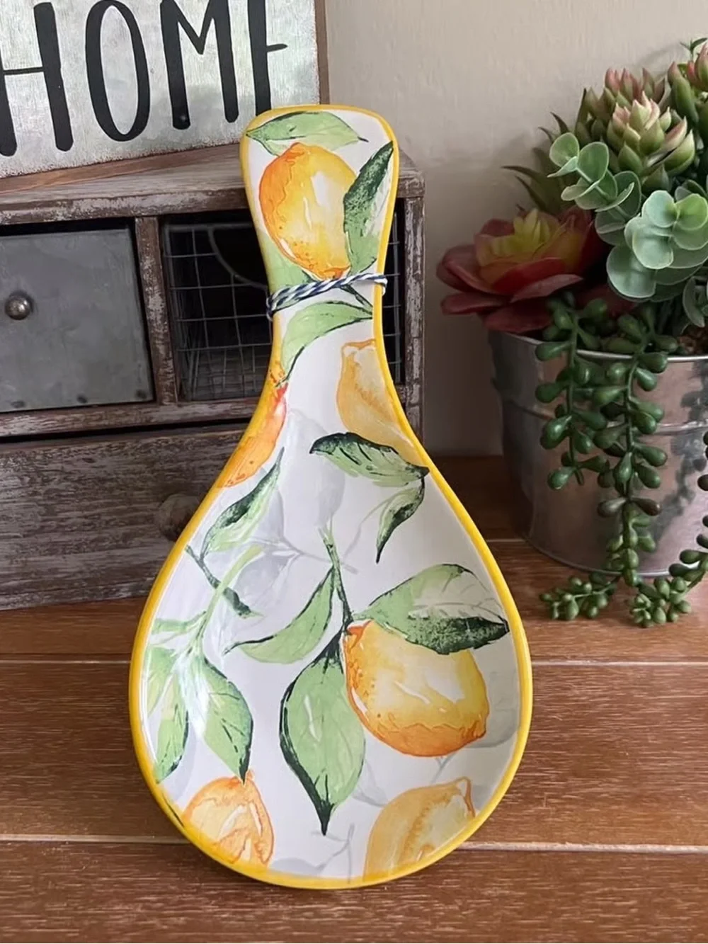 New Decorative Ceramic Lemon Spoon Rest